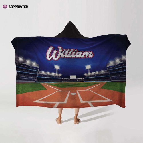 Ultimate Baseball Grandstand Hooded Blanket: Perfect Gift for Men & Women Fans!