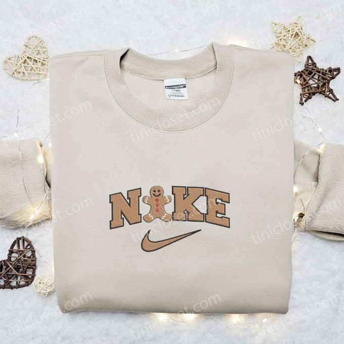 Gingerbread x Nike Embroidered Sweatshirt: Best Christmas Gift for Family