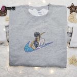 Gintoki Sakata x Swoosh Embroidered Sweatshirt: Best Gintama Shirt for Birthday Gifts