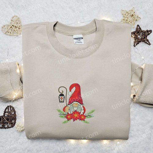 Gnome Christmas Wreath Hoodie & T-shirt: Top Family Gift Ideas