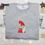 Christmas Gift Ideas: Gnome With Gift Bag T-shirt & Hoodie – Cute & Best Family Presents