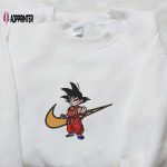 Goku Kid x Nike Swoosh Anime Embroidered Sweatshirt: Dragon Ball & Nike Inspired Shirt