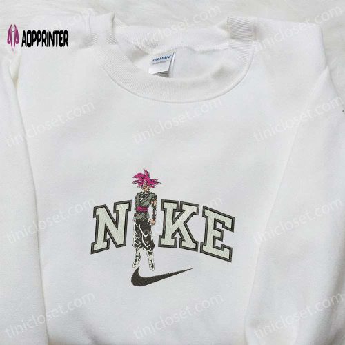 Goku Ultra Instinct x Nike Swoosh Anime Embroidered Sweatshirt – Dragon Ball & Nike Inspired Shirt