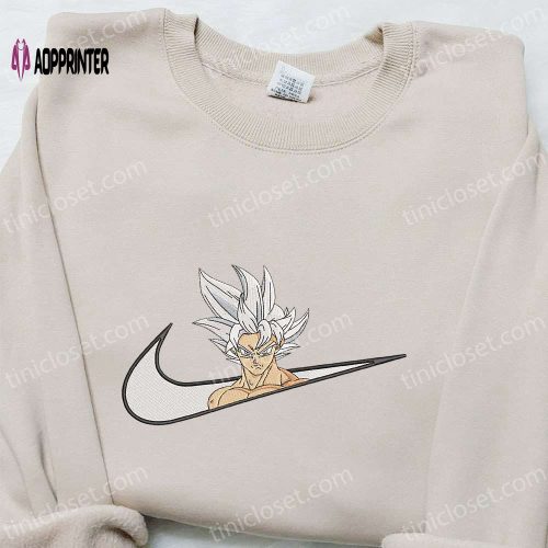 Dragon Ball Goku Super Saiyan Rose x Nike Anime Embroidered Tshirt – Nike Inspired Shirt