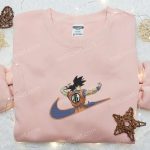 Exclusive Goku x Nike Anime Swoosh Embroidered Shirt & Dragon Ball Sweatshirt: Nike Inspired Designs