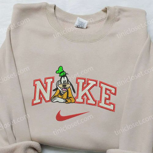 Goofy & Line x Nike Embroidered Shirt: Custom Design inspired by A Goofy Movie