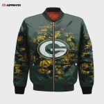 Green Bay Packers Bomber Jacket 3D Printed Camouflage Vintage