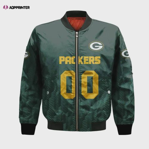 Green Bay Packers Bomber Jacket 3D Printed Sport Style Keep Go on