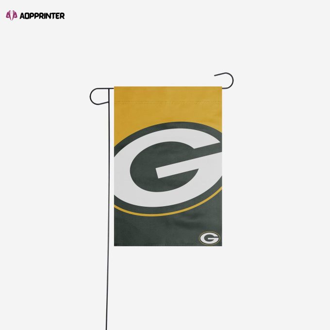 Green Bay Packers Colorblock Helmet Garden Flag – House Flag Home Decor Gift – House Flag Home Decor Gift