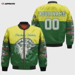 Green Bay Packers Hatter Shut Customized Pattern Bomber Jacket