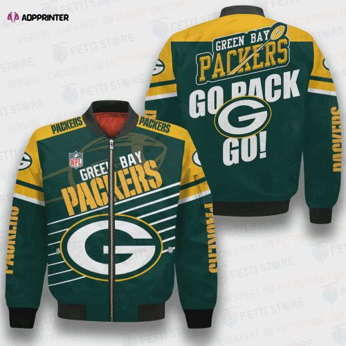 Green Bay Packers National Football League 3D Bomber Jacket SH1