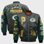 Green Bay Packers National Football League Pattern Bomber Jacket V13