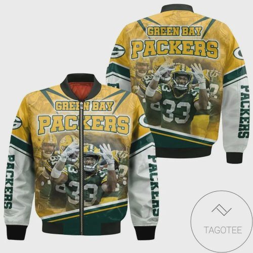 Green Bay Packers Winners Legends Customized Pattern Bomber Jacket