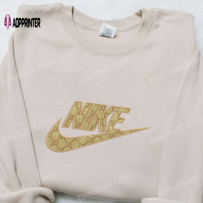 Exclusive Gucci x Nike Embroidered Shirt Hoodie & Custom T-Shirt – Nike Inspired Collection