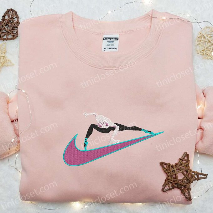 Gwen Stacy x Nike Swoosh & Marvel Cosmic Embroidered Shirts – Nike Inspired Marvel Apparel