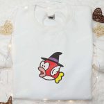 Halloween Super Mario Witch Cheep Cheep Shirt: Funny Embroidered Sweatshirt & Cute Hoodie