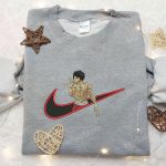 Hanma Baki x Swoosh Nike Embroidered Shirt – Trendy Nike Shirt with Baki Design