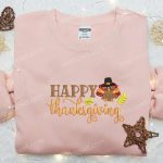 Get Festive with our Happy Thanksgiving Turkey Shirt & Hoodie – Perfect Holiday Gift Idea!