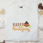 Get Festive with our Happy Thanksgiving Turkey Shirt & Hoodie – Perfect Holiday Gift Idea!