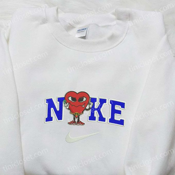 Stylish Heart Smoking Gun Gucci Belt x Nike Embroidered Shirt Hoodie & T-Shirt Shop Nike Inspired Brand Logo Apparel