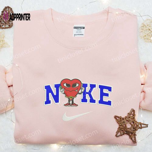 Milk Bear x Nike Embroidered Shirt Couple Hoodie Valentine T-Shirt – Unique & Trendy Apparel