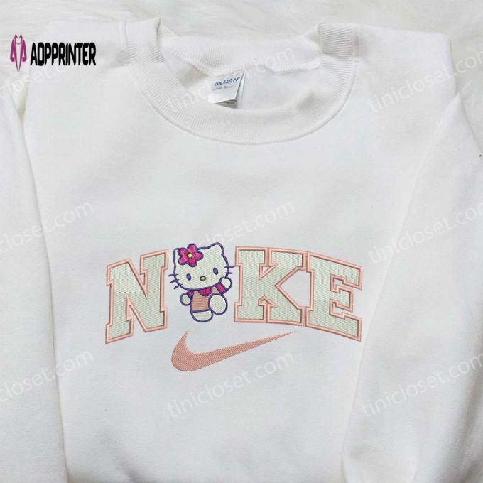 Hello Kitty x Nike Embroidered Shirt: Customized & Stylish Apparel