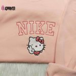 Hello Kitty Nike Embroidered Shirt & Sweatshirt: Cute Custom Gifts for Family