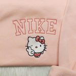 Hello Kitty Nike Embroidered Shirt & Sweatshirt: Cute Custom Gifts for Family