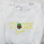 Custom Nike Embroidered Shirt: Helmet Boba Fett x Nike The Book Of Boba Fett Design