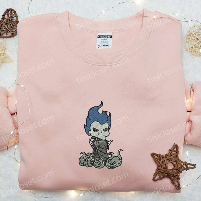 Hercules Hades Halloween Embroidered Sweatshirt & Disney Family Shirts – Spooky Spirit Halloween T-shirts