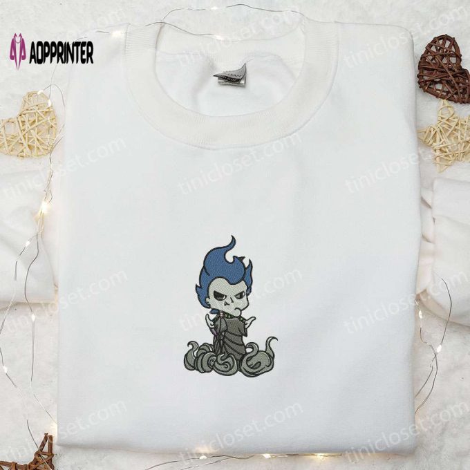 Hercules Hades Halloween Embroidered Sweatshirt & Disney Family Shirts – Spooky Spirit Halloween T-shirts