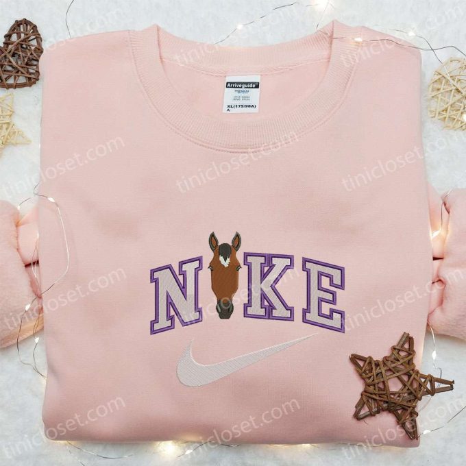 Horse Face x Nike: Embroidered Sweatshirt & Shirt – Animal Inspired T-shirt