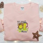 Hot Mess Always Stressed Softball Mama Shirt: Mother’s Day Embroidered Hoodie Best Gift For Mom