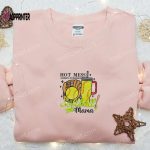 Hot Mess Always Stressed Softball Mama Shirt: Mother’s Day Embroidered Hoodie Best Gift For Mom