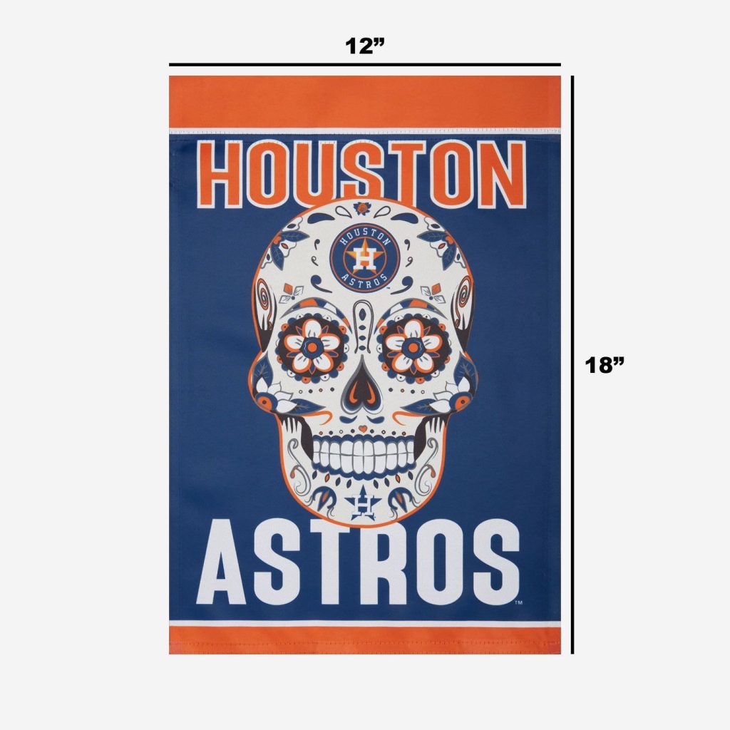 Houston Astros Day of the Dead Garden Flag – House Flag Home Decor Gift – House Flag Home Decor Gift