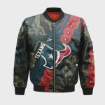 Houston Texans Bomber Jacket 3D Printed Sport Style Keep Go on