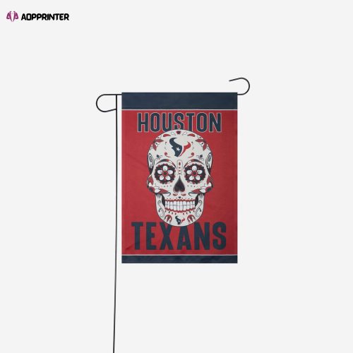 Houston Texans Day of the Dead Garden Flag – House Flag Home Decor Gift – House Flag Home Decor Gift