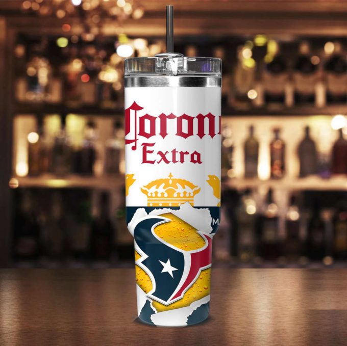 Houston Texans NFL Corona Extra Personalized Stanley Tumbler 40Oz Gift for Fans