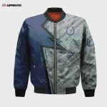 Indianapolis Colts Bomber Jacket 3D Printed Abstract Pattern Sport