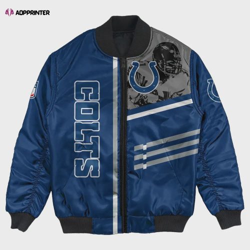 Indianapolis Colts Bomber Jacket 3D Printed Personalized Football For Fan