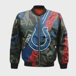 Indianapolis Colts Bomber Jacket 3D Printed Sport Style Keep Go on