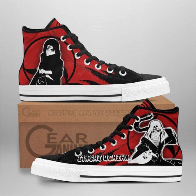 Itachi Uchiha Mix Manga Style High Top Shoes Custom Naruto Anime For Fans