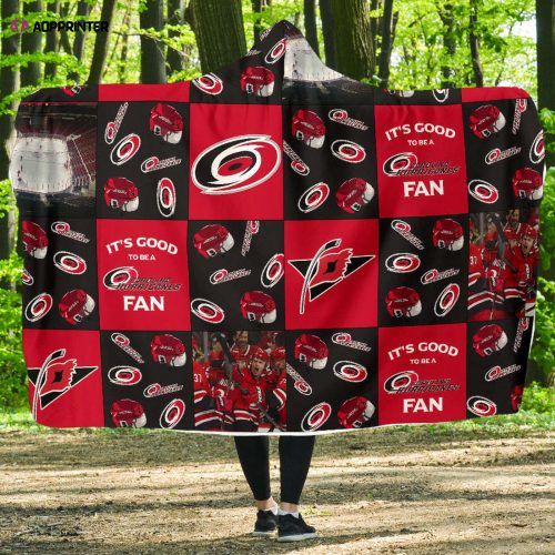 Carolina Hurricanes Fan Gift: Full Printing Hooded Blanket for Men & Women – Embrace Your Fandom!