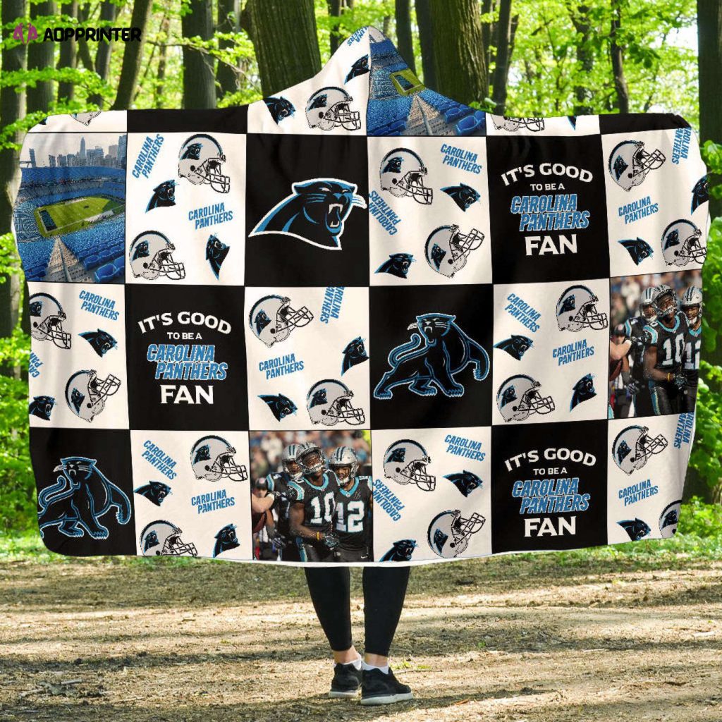 Carolina Panthers Fan Hooded Blanket: The Perfect Gift for Men & Women