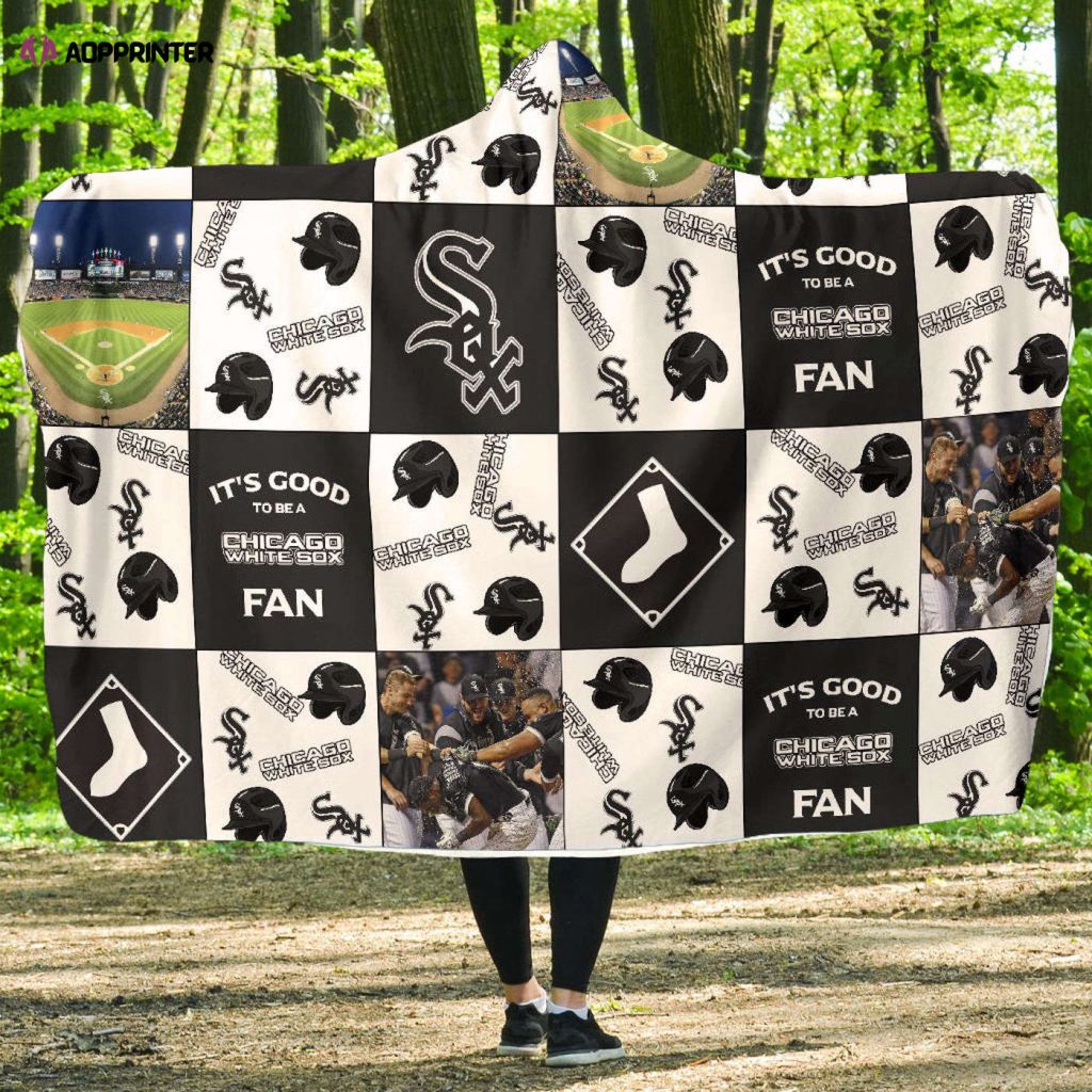 Chicago White Sox Fan Gift: Full Printing Hooded Blanket for Men and Women – Show Your Team Spirit!