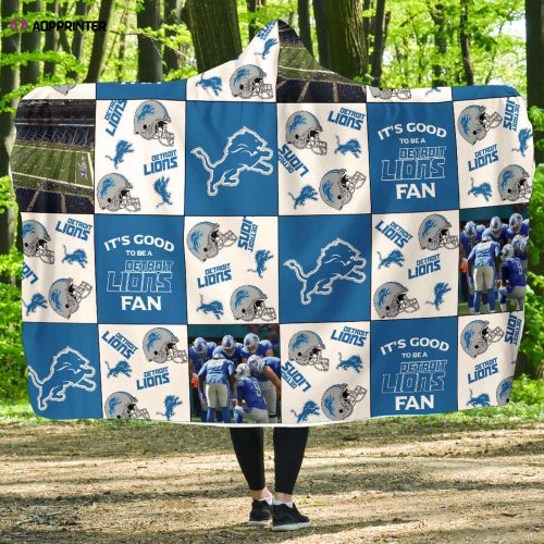 Ultimate Detroit Lions Fan Gift: Detroit Lions Full Printing Hooded Blanket for Men and Women