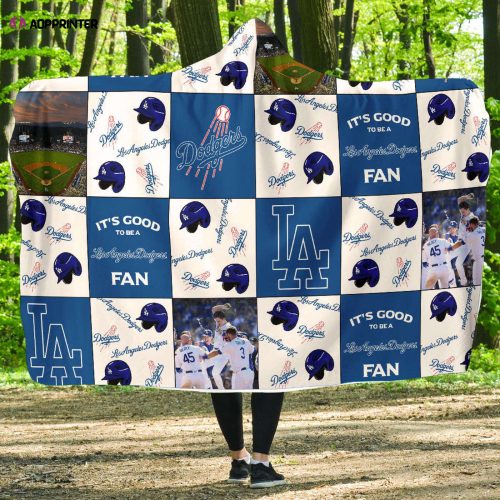 Los Angeles Dodgers Fan Full Printing Hooded Blanket: The Ultimate Gift for Men & Women – Stay Cozy in Style!