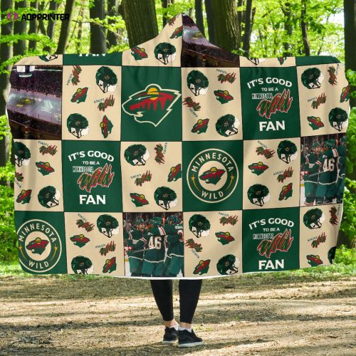 Minnesota Wild Fan Gift: Full Printing Hooded Blanket for Men & Women