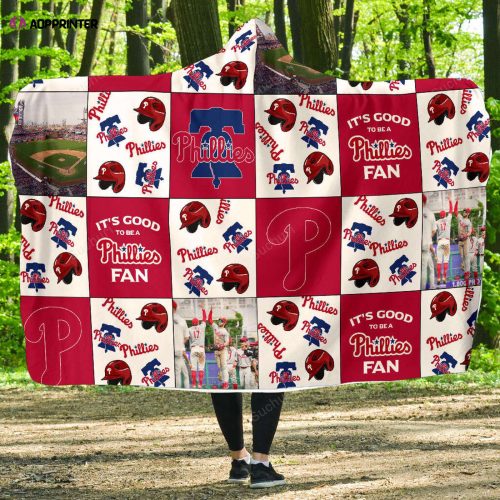 Philadelphia Phillies Fan Hooded Blanket: Ultimate Gift for Men & Women – Full Printing Cozy & Stylish!