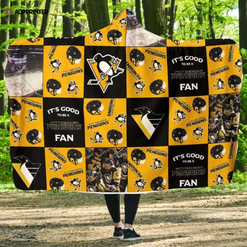 Pittsburgh Penguins Full Printing Hooded Blanket: Ultimate Gift for Men and Women Fans